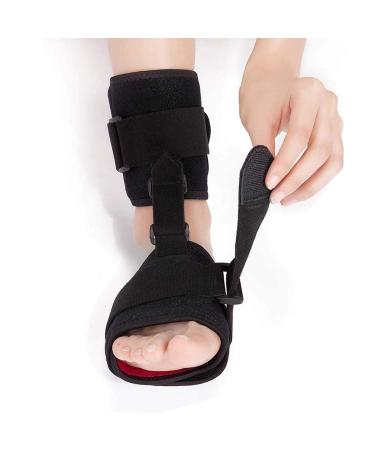Adjustable Foot Drop Orthosis Ankle Corrector  Ankle Brace Fixation Shoe Brace Support Protection Correction Splint for Left and Right Feet Eases Symptoms of Achilles Tendonitis Provides Support