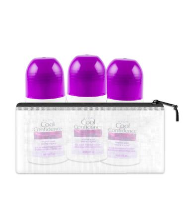 Avon Cool Confidence Roll-On Deodorant Travel Pack for Women - 3 Pack Anti-Perspirant 2.6 Oz | Best Travel Size Deodorant Bundle - Buy Online on GoSupps.com
