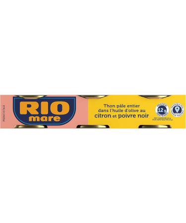 Rio Mare - Solid Light Tuna in Olive Oil with Lemon and Pepper Canned Tuna High in Protein 80 g (Pack of 3) - Buy Online on GoSupps.com