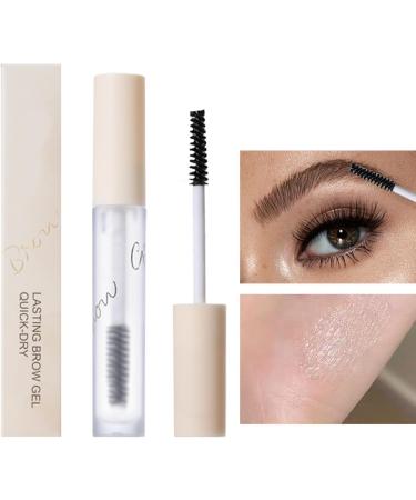 Smudge Sight Brown Gel Sweat Proof Head Glue Waterproof Eyebrow Styling Gel with Clear Formula Natural Brow Glue with Flake Free Shapes - Buy Online on GoSupps.com