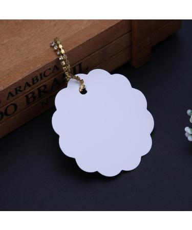 ttnight 50pcs Hanging Tag Cardboard DIY Blank Label Cards Kraft Paper Gift White - Buy Online on GoSupps.com