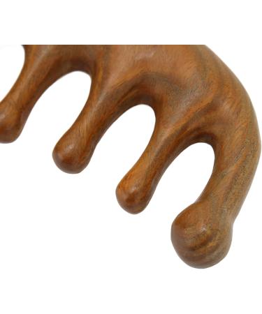 Buy Wooden Massage Comb | Sandalwood Scalp Massager for Head Neck & Shoulder Relief - Buy Online on GoSupps.com