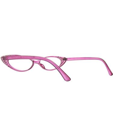 Pop Fashionwear Rhinestone Colorful Cat Eye Reading Glasses R223 - Crystal Purple (2.50) | Stylish & Unique | International Shipping Available - Buy Online on GoSupps.com