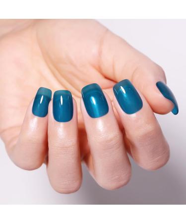 Imtiti Ice Blue Gel Nail Polish 15 ml Sheer Jelly Ocean Blue Translucent Colour UV/LED Soak Off Gel Polish for DIY Nail Art Manicure at Home 1 Piece - Buy Online on GoSupps.com