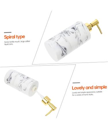 PRETYZOOM 1pc Simple Storage Decorative Bath Lovely Press-Type Liquids Shower Resin Supply Replacement Use White 19.00X7.00X7.00CM - Buy Online on GoSupps.com