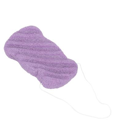 Eco-Friendly Facial Sponge | Plant Fiber Cleansing Puff for Beauty | Long Wavy Lavender Design - Buy Online on GoSupps.com