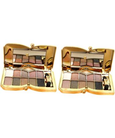 Beavorty 2pcs # Brush with Flash and Glitter Colorful Eye Colors Shadow Makeup Eyeshadow Mirror 1 count (Pack of 1) As Shownx2pcs - Buy Online on GoSupps.com