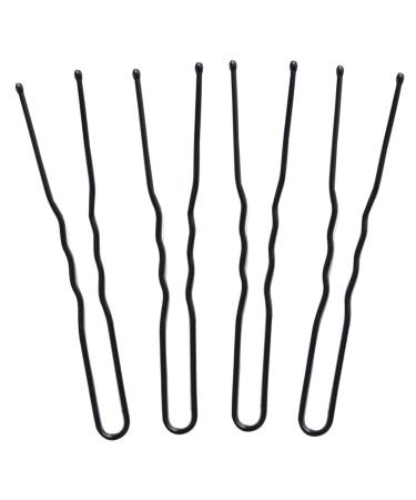 YUNAI 3'' Black Waved Hair Pins 300Pcs with Box - U Shape Hair Clips for Women and Girls - Buy Online on GoSupps.com