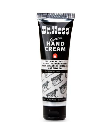 Dr Hess Genuine Hand Cream Naturally Hydrating Ingredients Lanolin Jojoba Oil Olive Oil Vitamin E Bees Wax 4 Fl Ounce (00274)