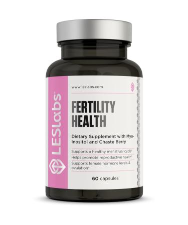 LES Labs Fertility Health  Cycle Regulation Ovulation & Fertility Support Hormonal Balance Ovarian Health  Myo-Inositol Vitex Chaste Tree DIM & Folate  Non-GMO Supplement  60 Capsules