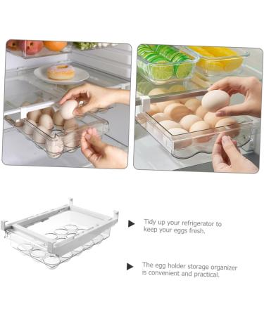 Shelf Pull Fridge Out Clear Storage Organizers Dispensers Trays Food Drawer Household re-usable - Buy Online on GoSupps.com