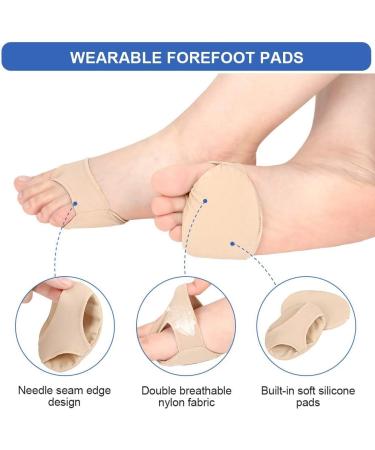 Metatarsal Pad & Foot Cushion Haofy Soft Gel Forefoot Pads for Morton's Neuroma Pain Relief | Buy 1 Pair Internationally - Buy Online on GoSupps.com