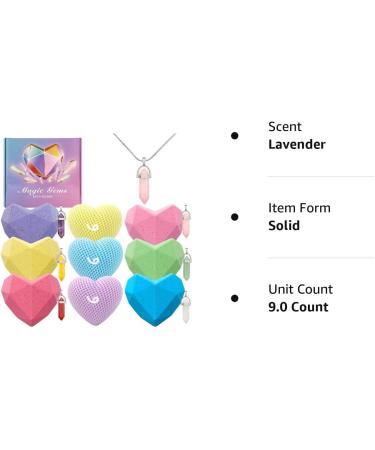 Crystal Bath Bombs Set for Teen Girls - 6 Surprise Bath Bombs & 3 Aromatherapy Candles Included - Buy Online on GoSupps.com