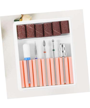Housoutil 1 Set Nail Art Tool Nail Files for Gel Nails Cuticle Drill Bit Electric Nail File Sturdy Drill Bits Brocas Para Acrylic Nail Tools Polish Manicure Nail Drill Pink 6.5x5.5cm Pink - Buy Online on GoSupps.com