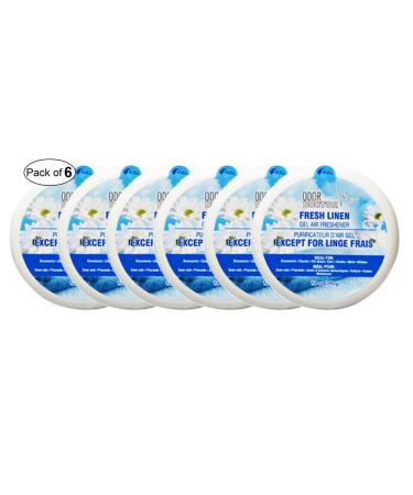 Odor Doctor Gel Air Freshener- Fresh Linen (340g) (Pack of 6)