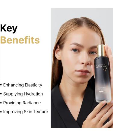 Farmstay Black Snail & Peptide 9 Perfect Toner Snail Mucin Toner for Elastic & Glow Skin Moisturizing & Anti-Aging Smooths & Refine Skin Texutre Korean Skin Care for Women & Men 4.05 Fl. Oz - Buy Online on GoSupps.com