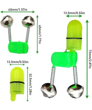GRANDBUY Fishing Bells Clips with LED Light - 20 Pcs Night Sea Fishing Rod Indicator Alarm - Buy Online on GoSupps.com