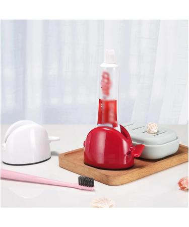 Toothpaste Holder Cleanser Squeezer Bathroom Accessories Set Rolling Toothpaste Squeezer Tube Toothpaste Dispenser(Rojo) - Buy Online on GoSupps.com