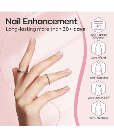 Modelones Builder Nail Gel Set 2 Colors 10ml Clear and Nude Builder Gel for Nail Thickening Nail Strengthener Apex Building Extension Gel Rhinestone Nail Glue Gel in a Bottle LED Nail Lamp Cured Hard Gel Clear Nude - Buy Online on GoSupps.com