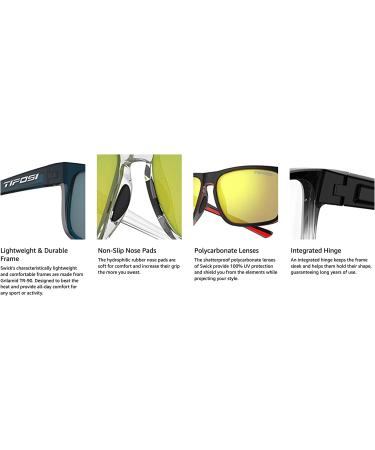 Tifosi Optics Swick Sunglasses in Blackout/Smoke - Stylish Eyewear for Outdoor Activities - Buy Online on GoSupps.com
