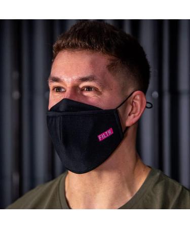 Muc-Off Filth Reusable Face Mask Large with Mid-Layer Filter - Washable 20x - Adjustable Face Cover - L Pack of 1 - Buy Online on GoSupps.com