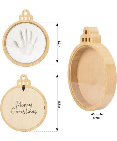 Creawoo Baby Imprint Kit - Personalized Christmas Keepsake Ornament for Newborn Boys and Girls with Ring Tool and Display Bell Shaped Frame - Buy Online on GoSupps.com