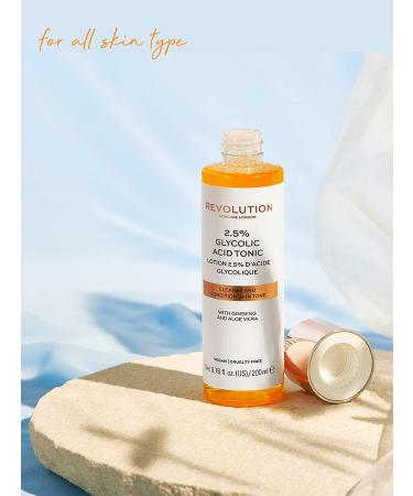 Revolution Beauty London 5% Glycolic Acid Toner 200ml - Translucent (Pack of 1) - Buy Online on GoSupps.com
