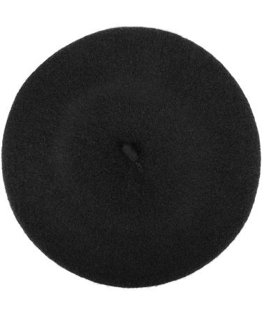 Parquet Solid Color French Beret Hat - Classic Chic Lightweight Cap for Women, One Size, Black - Buy Online on GoSupps.com