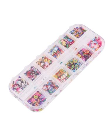 CCINEE Nail Art Slice - Assorted Fruit & Flower Polymer Clay Decorations for DIY Crafts & Slime Projects - Buy Online on GoSupps.com