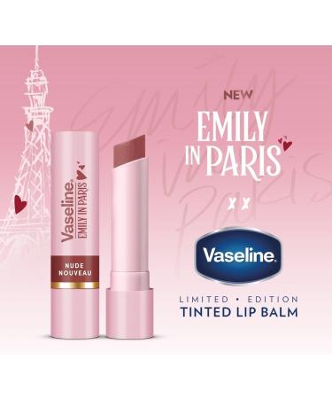 Vaseline x Emily in Paris Nude Nouveau | Tinted Lip Balm Stick | Limited Edition | (Nude Nouveau) - Buy Online on GoSupps.com