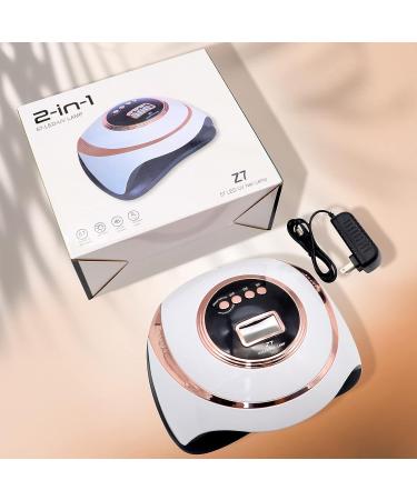 Precise and Fast Drying with PHIAKLE 180W UV LED Nail Lamp in Gold | Automatic Sensor, 4 Timer Settings | Professional Nail Dryer for Gel Polish and Acrylic Nails - Buy Online on GoSupps.com