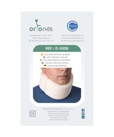 Ortones Roll Ruff - Removable Cervical Neck Support for Pain Relief | Beige | International Shipping Available - Buy Online on GoSupps.com
