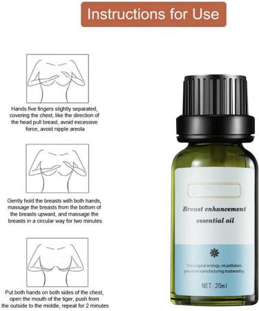 Essential Oil & Plant Extracts - Breast Tightening & Enlarging Massage Oil (3 Pieces) - Anti-Sagging Serum for Lifting Bust - Buy Online on GoSupps.com
