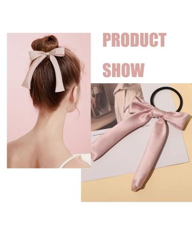 Silk Bow Hair Ties - 10pcs Satin Scrunchies for Women & Girls - Buy Online on GoSupps.com