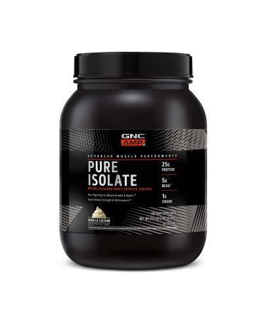 GNC AMP Pure Isolate Whey Protein - Vanilla Custard