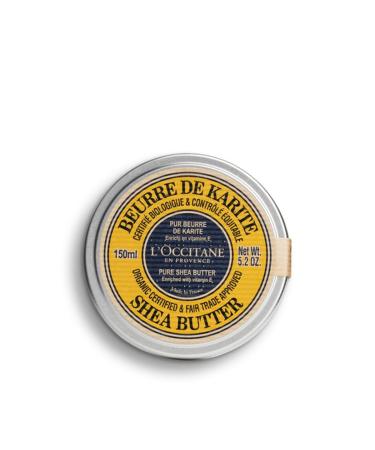 L'OCCITANE Eco-Cert Organic Certified & Fair Trade Approved Pure Shea Butter Enriched with Vitamin E 5.2 oz.