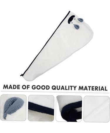 MAGICLULU 3 Pcs Coral Fleece Dry Hair Hat Women's White Quick Dry Turban Hat - Buy Online on GoSupps.com