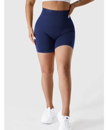 ZAAYO Sport Scrunch Butt Shorts - 3.5 Opaque Gym Fitness Pants - Short Pants in Blue for Optimal Performance - Buy Online on GoSupps.com