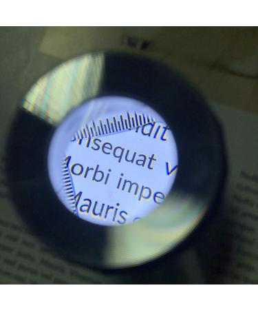 Pocket Glass With Scale Lightweight 10X Magnifier Loupe Double-layer Lens Lightweight Magnifier Gift Magnifier For Reading Pocket Magnifier Headband Magnifier Reading Magnifier Coin - Buy Online on GoSupps.com