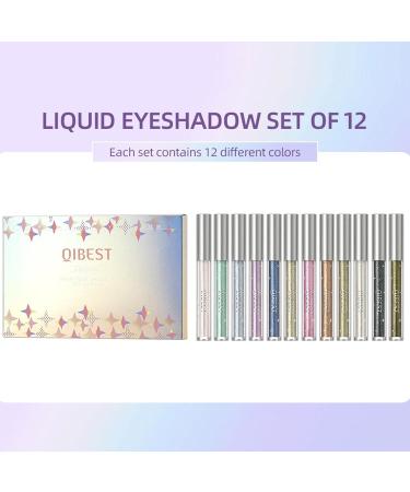 3 12 Colors Liquid Eyeshadow Eye Shadow Shiny Makeup Long Lasting | Sparkling Eye Shadow Makeup Kit Perfect for Every Woman and 3 Pcs 12pcs - Buy Online on GoSupps.com