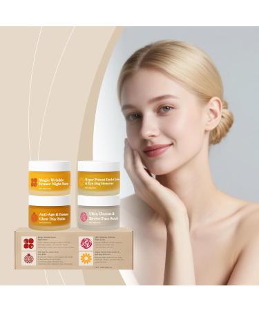 CUPMTZYE Mature Skin Skincare Set for Mature Skin 4-in-1 Hydrating & Nourishing Face Balm with Arctic Botanicals Supports Smooth Healthy & Radiant-Looking Complexion - Buy Online on GoSupps.com