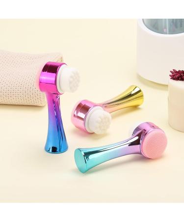 3PCS Facial Cleansing Brush Manual | 2 in 1 Double Sided Face Brush for Skincare and Massage - Buy Online on GoSupps.com