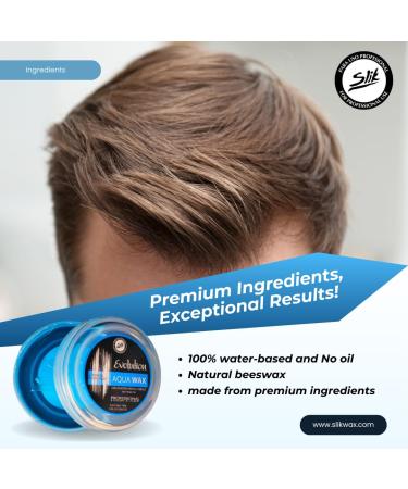 SLIK Aqua Wax - Water-Based Hair Styling Wax 140g | Strong Hold Frizz Control Easy Wash Out | Unisex Hair Wax for Men Women Teens & Kids - Buy Online on GoSupps.com