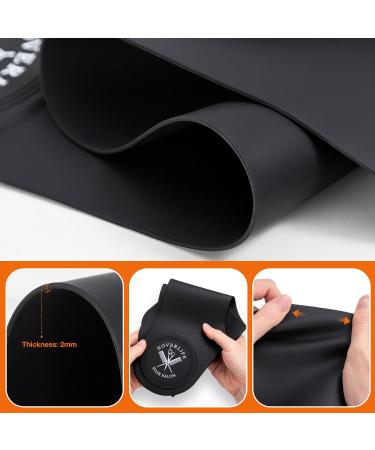 No Lift Silicone Hair Cutting Pad for Salons | Weighted Hair Clippings Shield & Neck Protection - Black - Buy Online on GoSupps.com