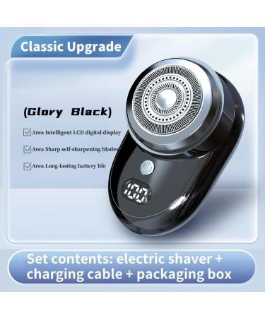 Portable Men's Shaver - Travel Washable Digital Display Dual Shaving Ideal Gift for Home & Travel (Black - Buy Online on GoSupps.com