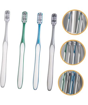 Eco-Friendly Kombiiuda Manual Toothbrush Set - 4 Reusable Men's Travel Brushes for Camping & Home - Buy Online on GoSupps.com