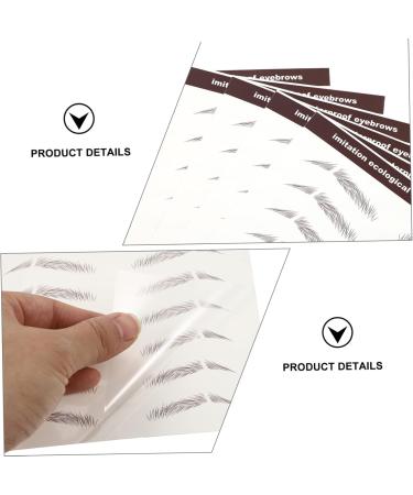 Balacoo 6pcs Eyebrow Stickers 3d Stickers Brown Eyebrow Sticker Imitation Eyebrow Sticker 6d - Buy Online on GoSupps.com