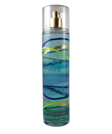 Bath and Body Works Beach Breeze Signature Collection Fine Fragrance Mist 8 Ounce Full Size