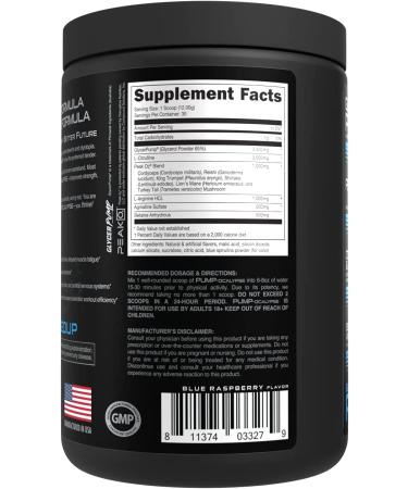 Pump-ocalypse Nitric Oxide Supplement with L-Arginine, Citrulline Malate & GlycerPump - Ultimate N.O. Booster for Blood Flow, Vascularity and Endurance - Blue Raz - Buy Online on GoSupps.com