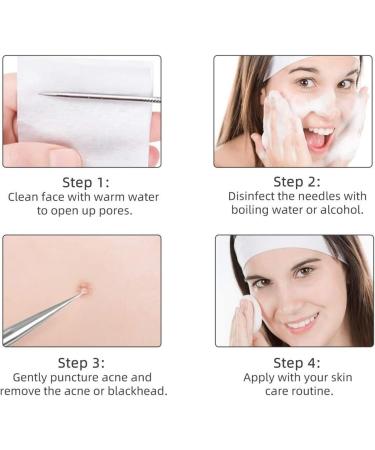 Acne Needle Stainless Steel Acne Needle Set Blackhead Remover Clean Spot Pimple Squeeze Removal Face Skin Care Tools (Color : 8PCS Iron Box) - Buy Online on GoSupps.com